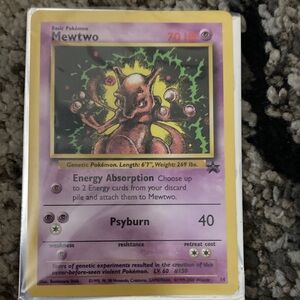 Mewtwo Pokémon Card vintage edition